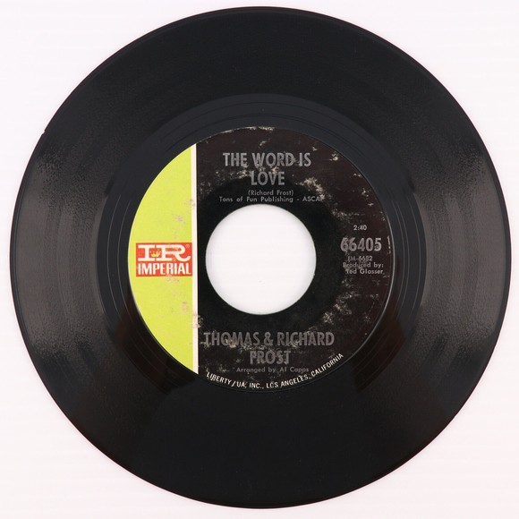 Thomas & Richard Frost, She's Got Love/ The Word Is Love 45 rpm 7" Single Record - Picture 2 of 8